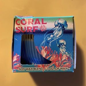 Coral Surf Soy Wax Blend Glass Jar Candle 3oz. NIB